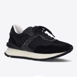 LOLA CRUZ BOLT Sneaker in Black Size 10 US / 40 EU